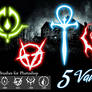 5 HI-Res Vampire Symbols (Brushes)