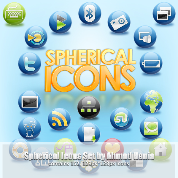 The Spherical Icon Set by ahmadhania on DeviantArt
