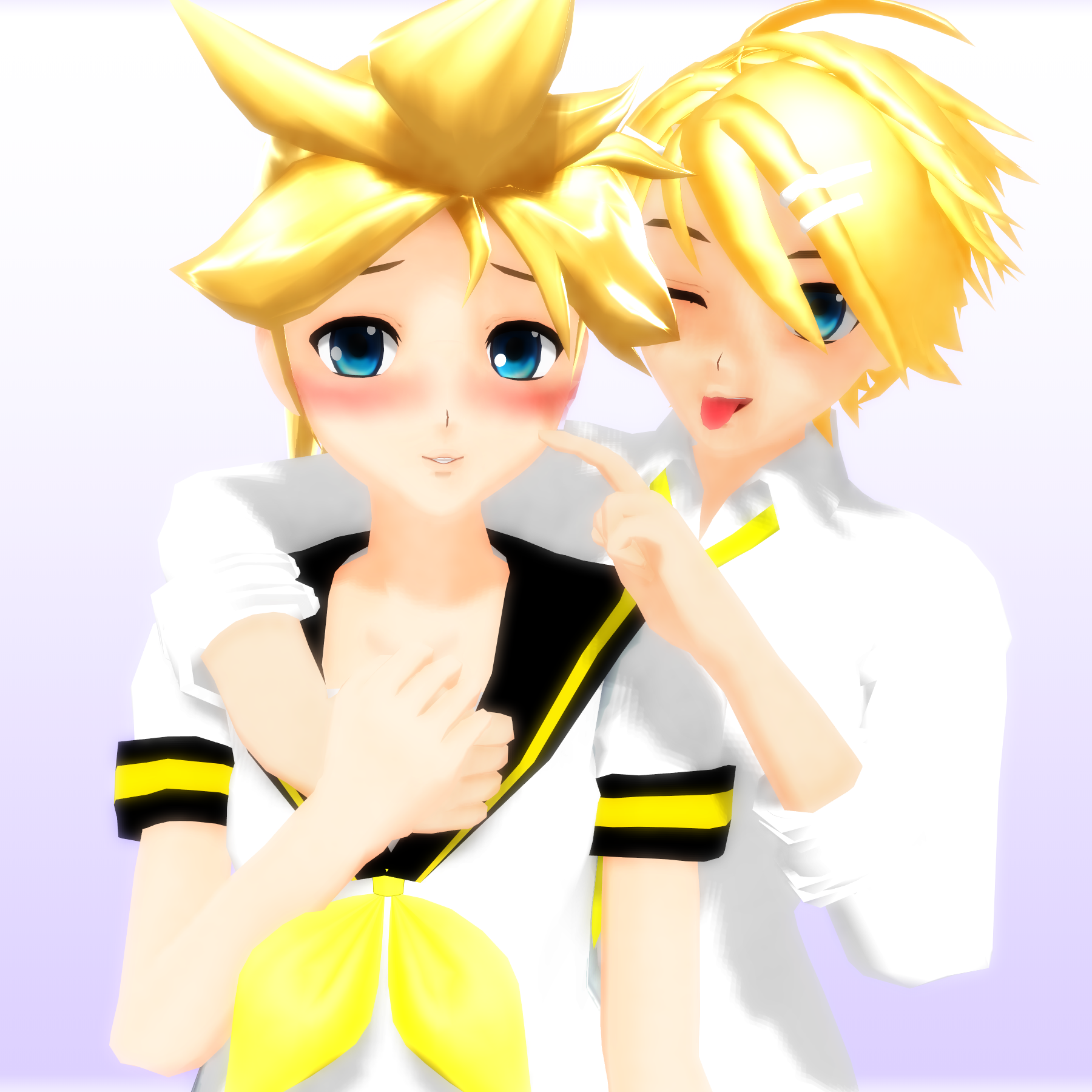 Genderbent Kagamine Twins -DL- by MMDbeginner on DeviantArt