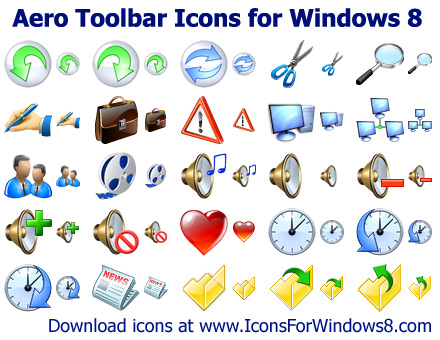 Windows 8 Toolbar Icons