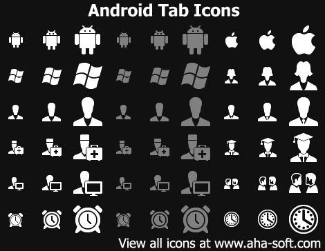 Android Tab Icons by Ikont on DeviantArt