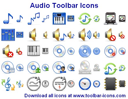 Audio Toolbar Icons