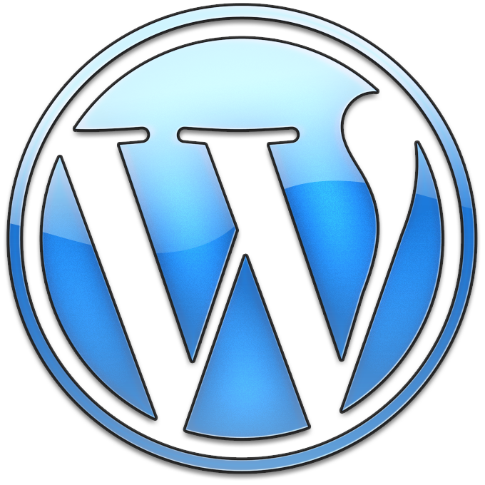 WordPress Glass Logo