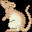 Cursor - rat white and beige, fawn, caramel hooded