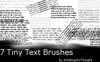 Tiny Text Brushes