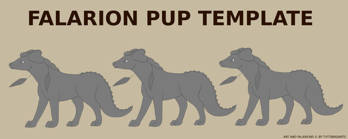 Falarion Pup Template