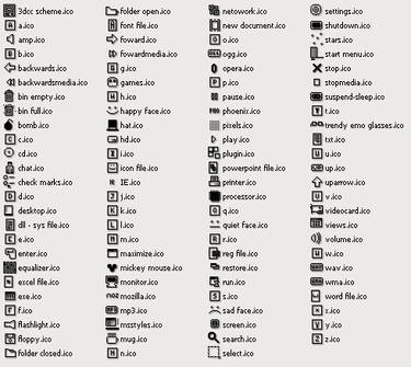 EUSMIS minimal icon set