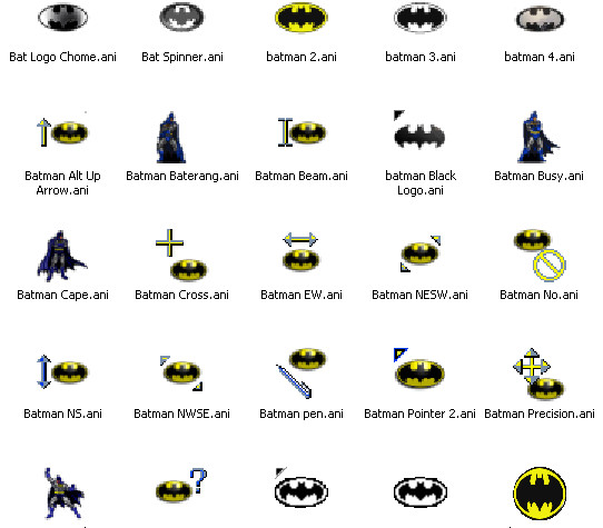 Batman Cursor Pack by Superman8193 on DeviantArt
