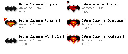 Batman Superman Cursor Pack by Superman8193 on DeviantArt