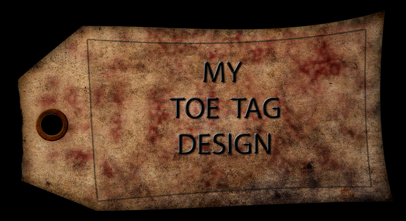 my toe tag design