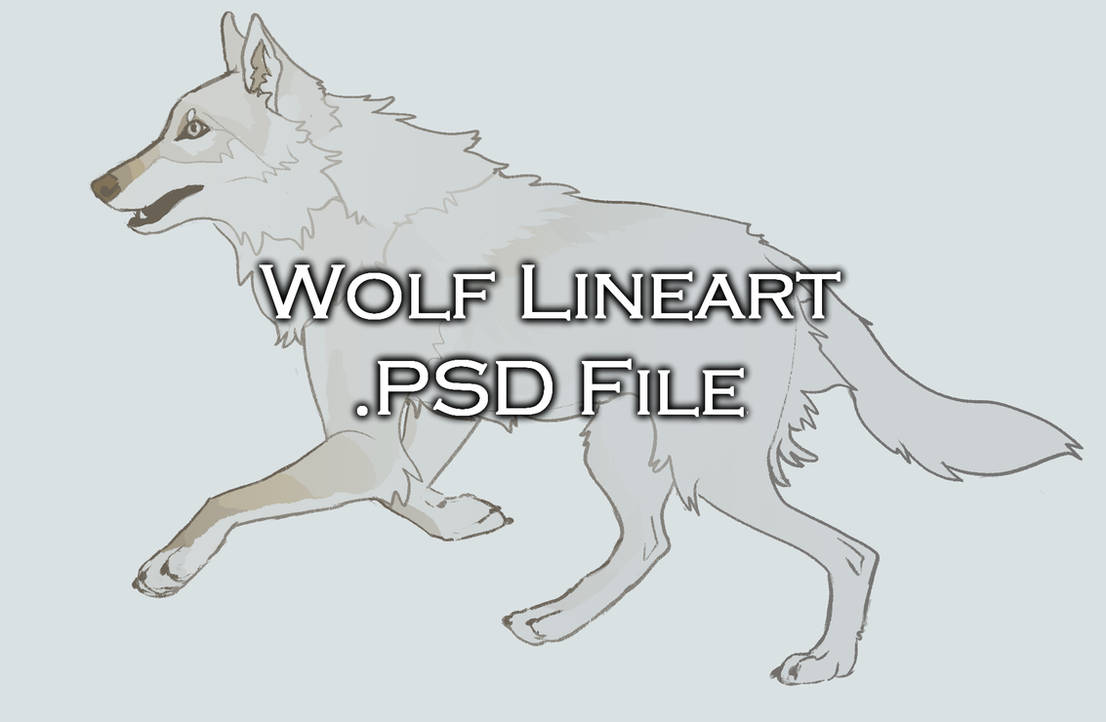 P2U Wolf Lineart by Siarczek on DeviantArt