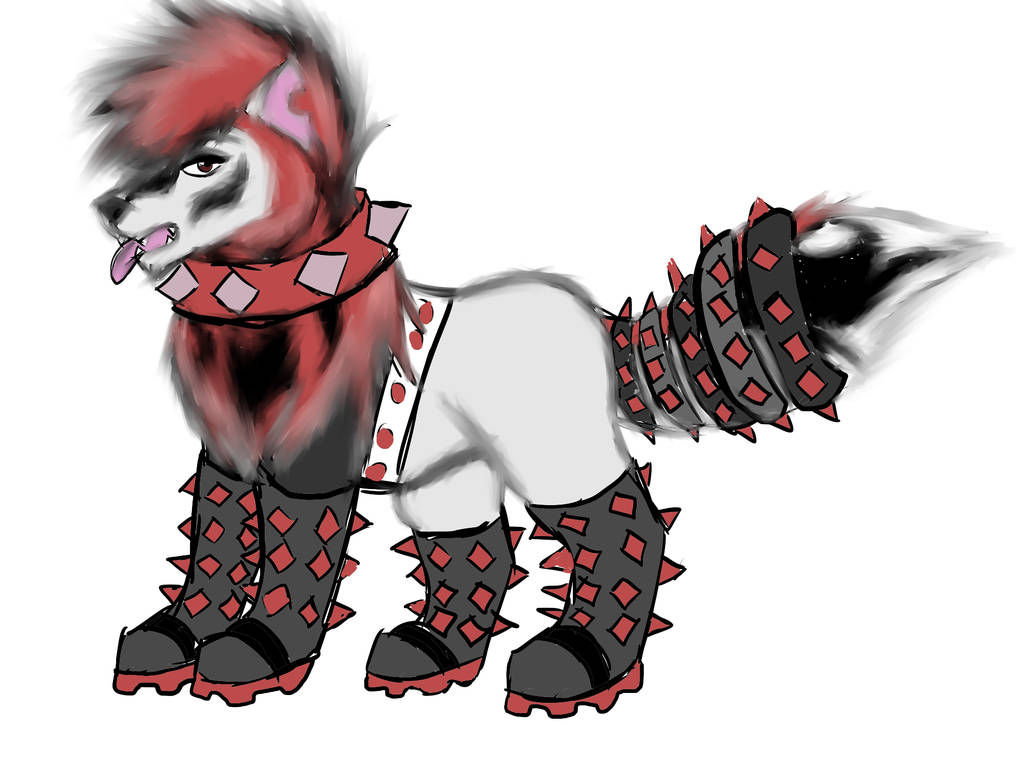 Punk Rocker Arctic Wolf by FallenAngelOfCrimson on DeviantArt