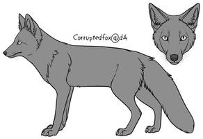 Free Fox Line Art 2014