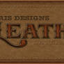 Leather Text Style PSD