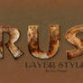 Rust Text Style PSD