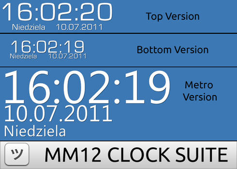 MM12 Clock Suite For Rainmeter