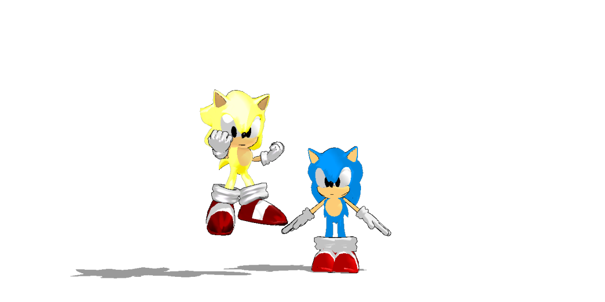 Super Classic Sonic with LQ Classic MMD by jetknight on DeviantArt