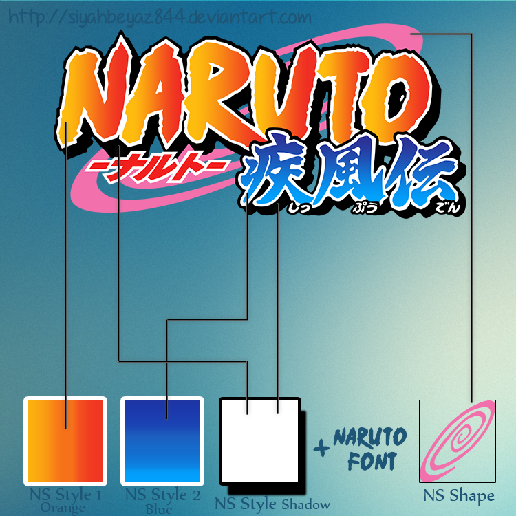 Naruto Shippuuden Logo - Style, Font, Shape.rar