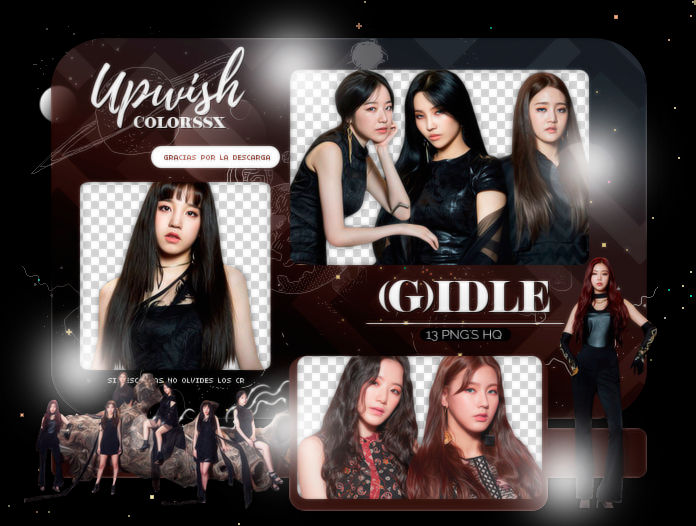 (G)IDLE PNG PACK #1/HANN by Upwishcolorssx on DeviantArt