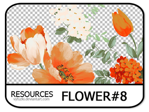 PNG pack #12 - Flower#8 - Vy Tuzki