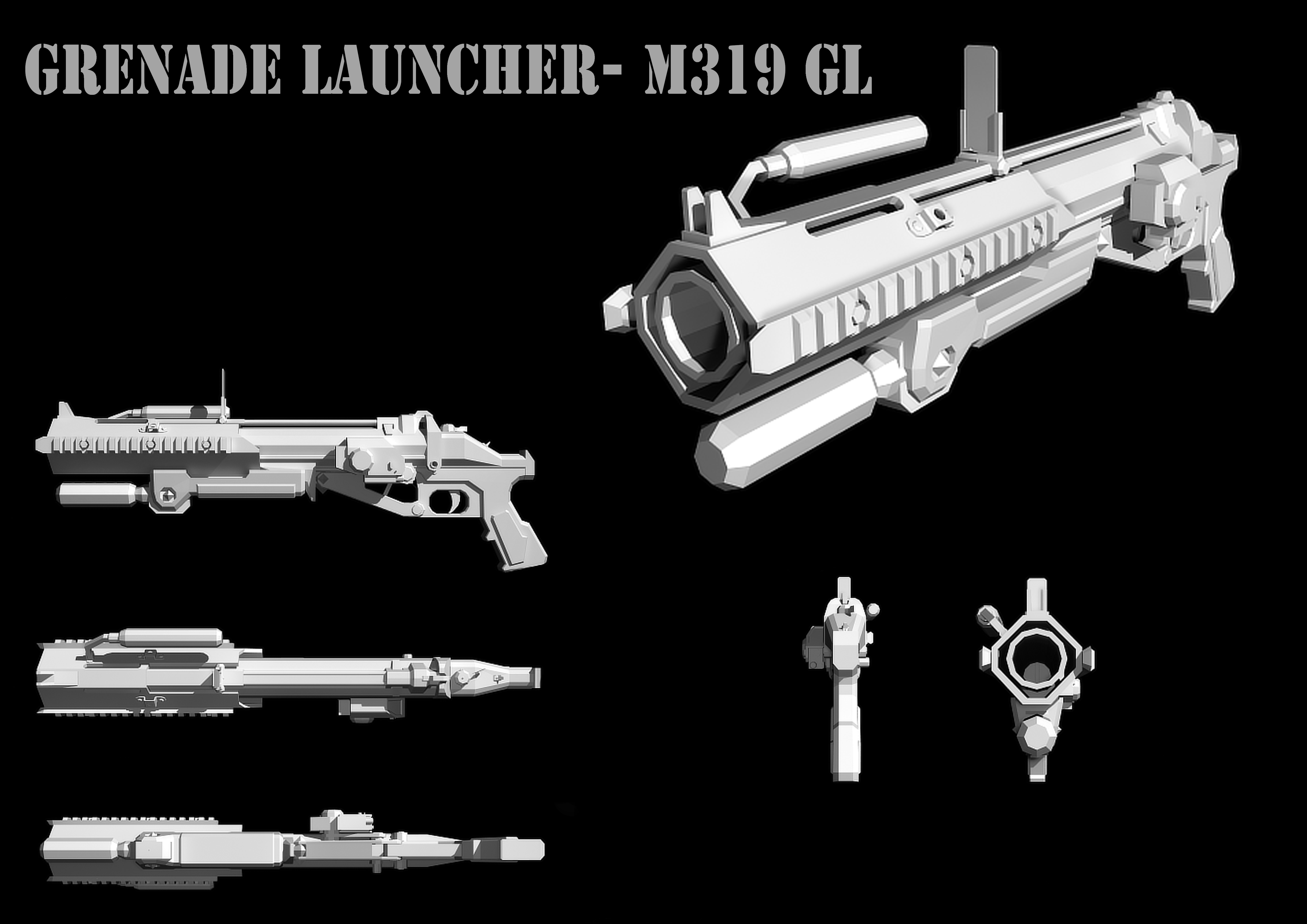 Halo Reach Grenade Launcher M31 by Jamezzz92 on DeviantArt