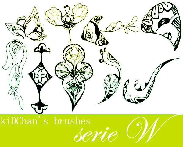 Photoshop Brushes - serie W