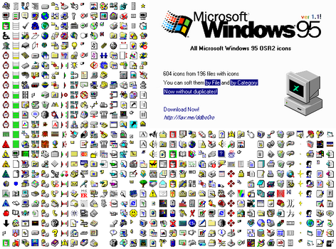 Windows 95 ALL ICONS