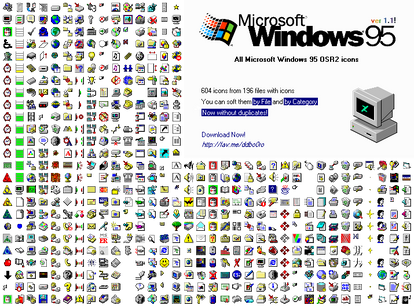 Windows 95 ALL ICONS