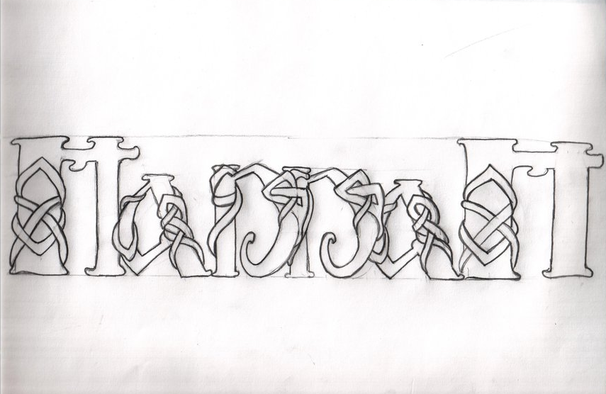Tutorial Celtic Lettering Celtic lettering tattoo - Bronctattooaus.com