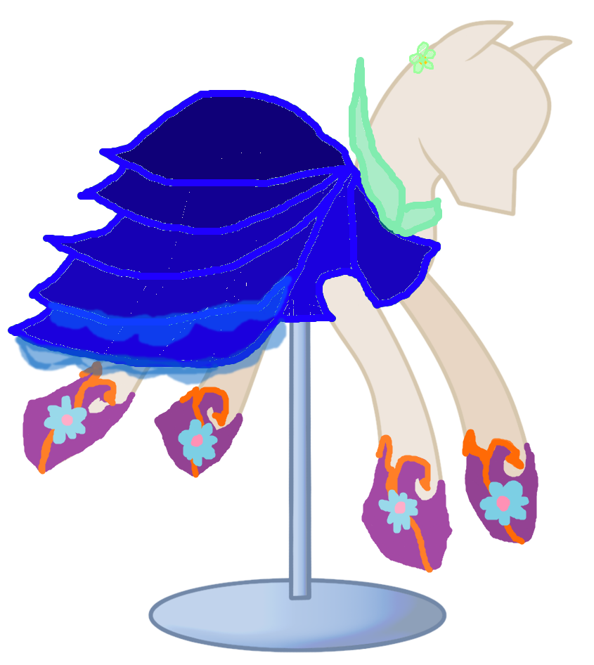 Moonlight Aurora's gala dress