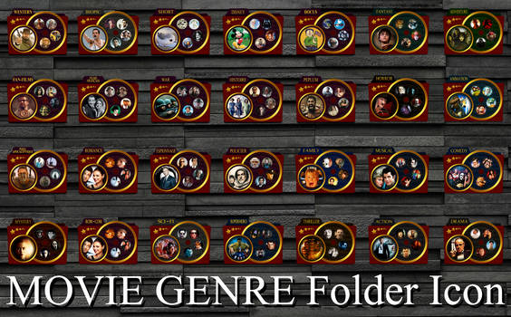 Movie Genre Folder Icons