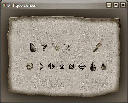 Antique cursor