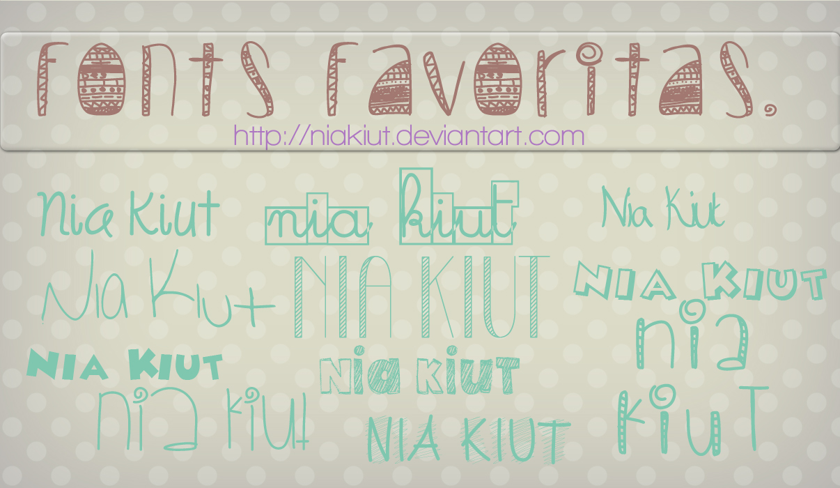 Fonts favoritas Marzo (: