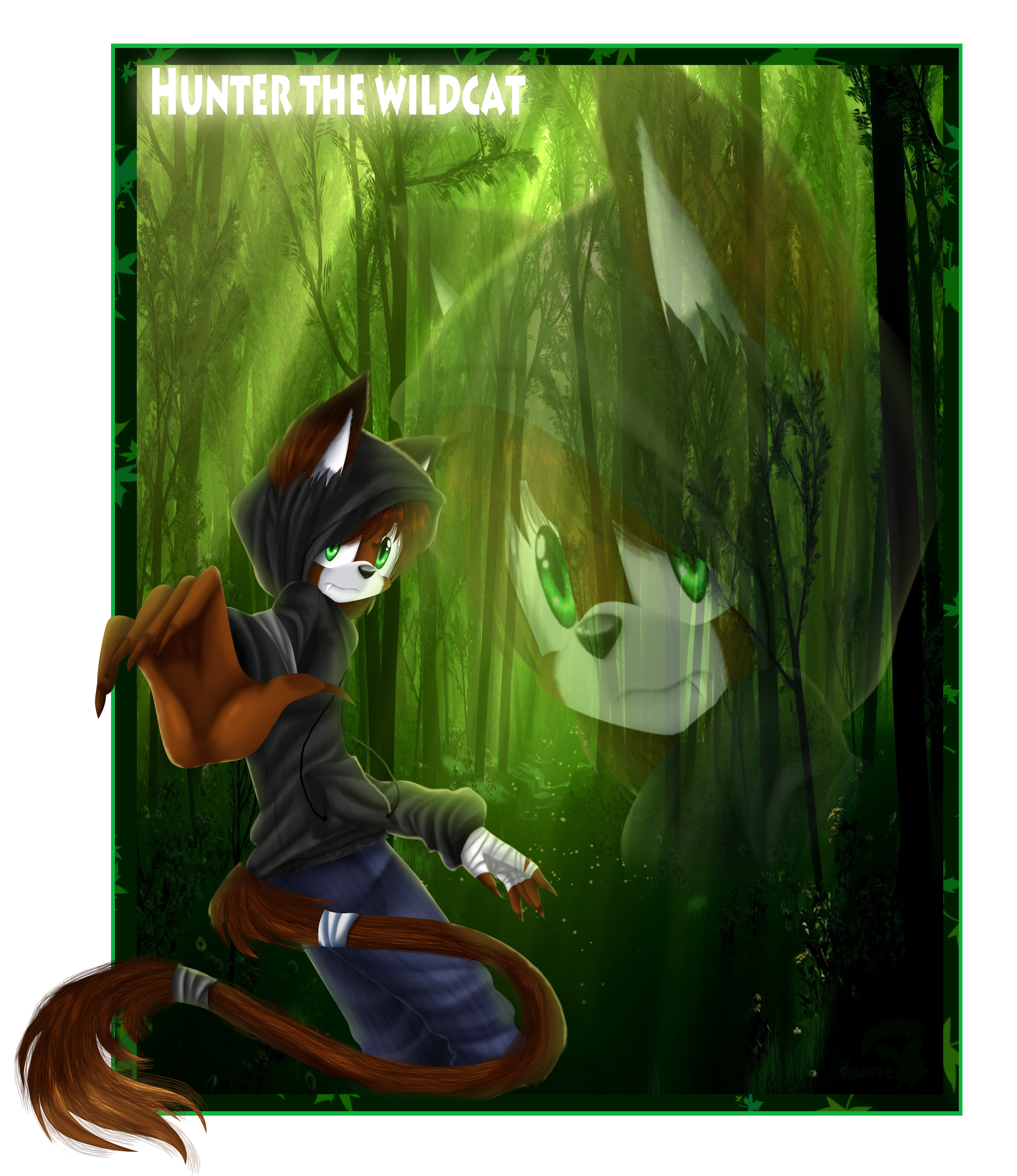 The boy in the forest - Hunter the Wildcat