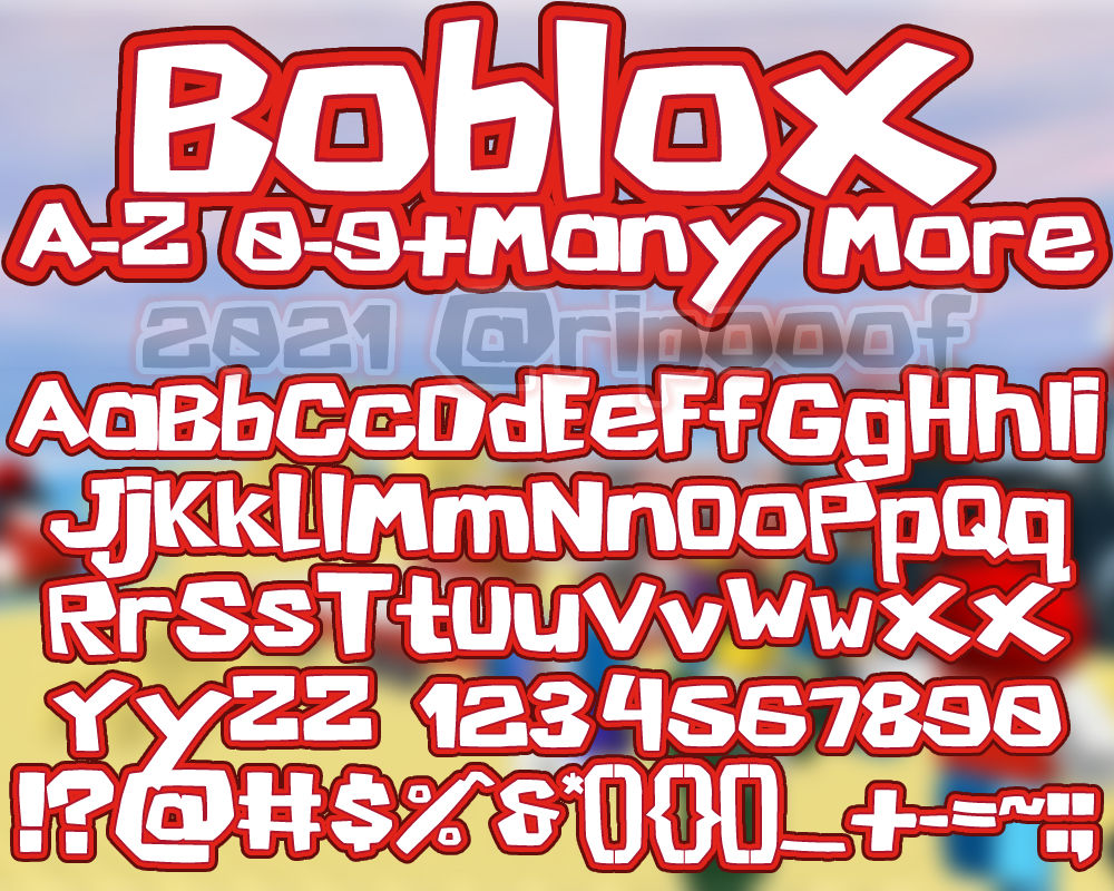 Roblox 2006 2017 Font By Supermax124 On Deviantart - roblox font generator