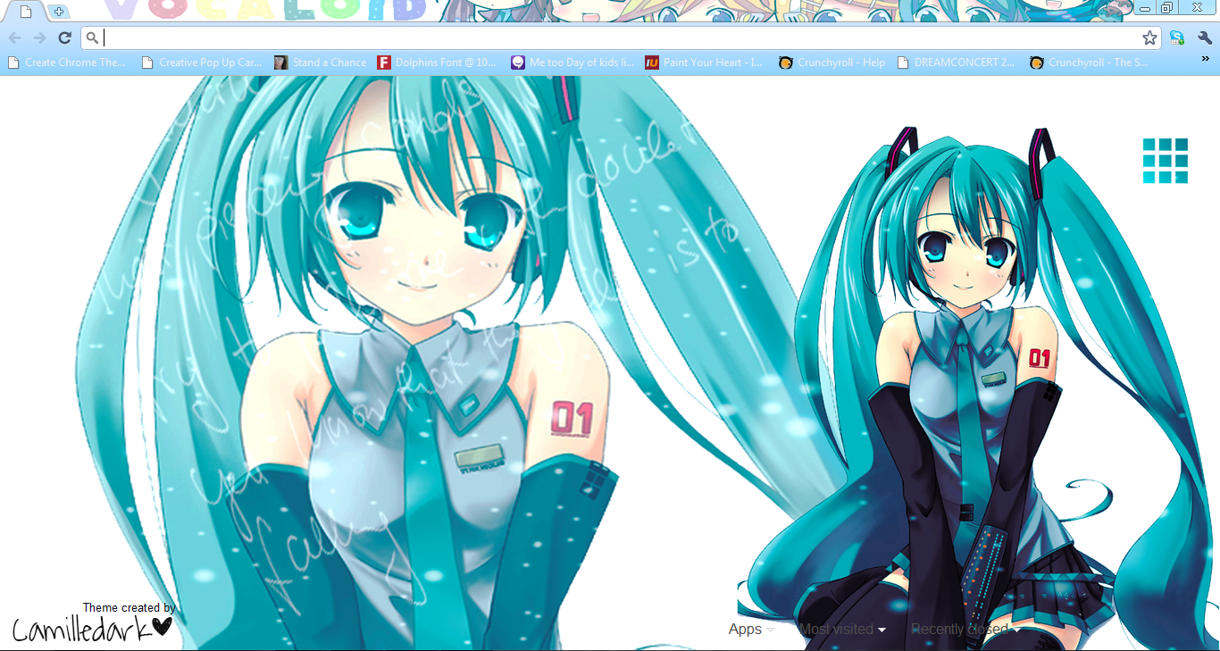 Hatsune Miku Tema Windows XP