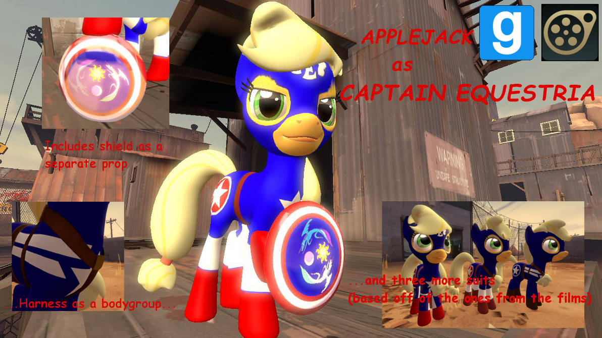 Applejack Captain Equestria [SFM GMOD DL] by Jordan-da-Lego-Brony on ...