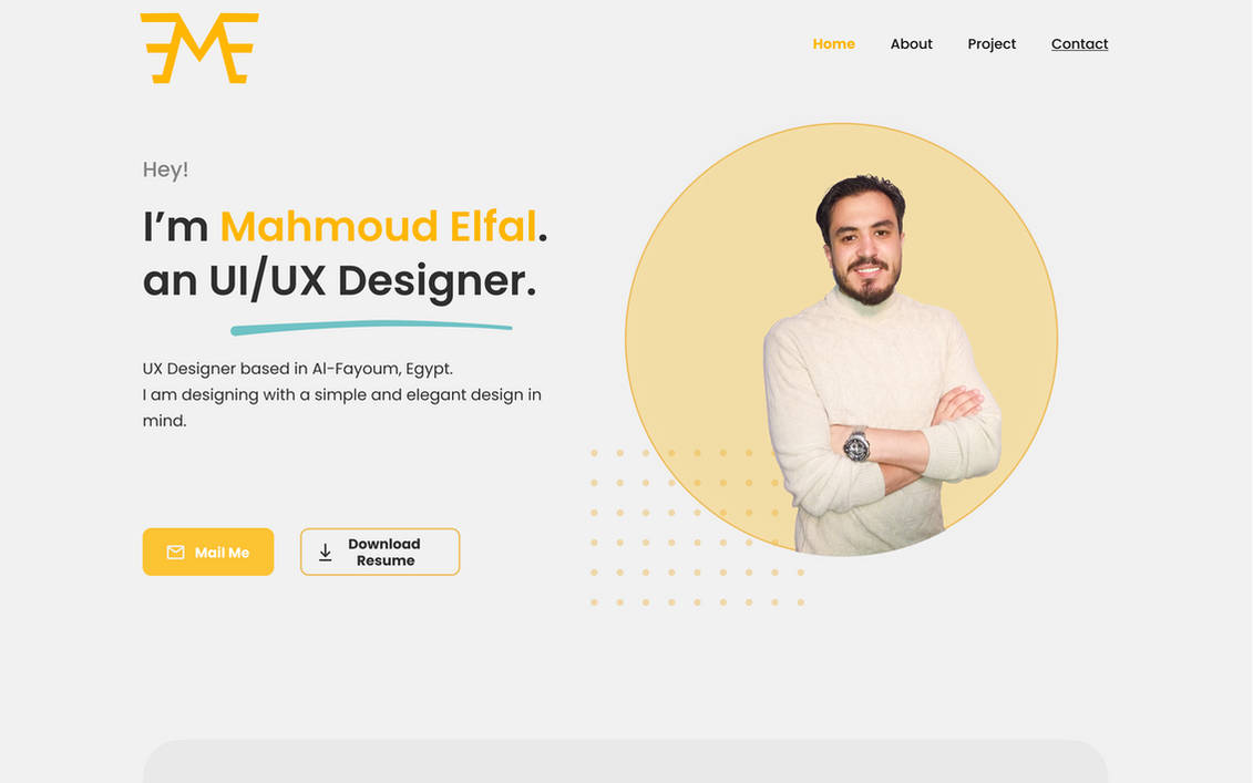 Ui Ux Designer Portfolio Website By Mahmoudelfal On Deviantart