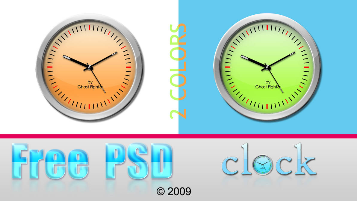 Clock PSD +PNG - 2 colors by Andrei-Oprinca on DeviantArt