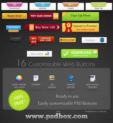 Free PSD Web Buttons