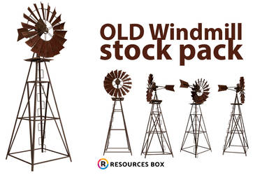 Wind Mill Stock - High Resolution PNG