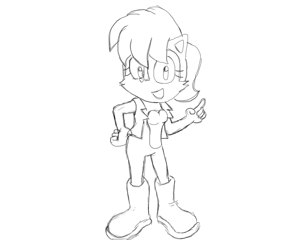 Re: Sally Acorn sketch by Toastyhedgehog on DeviantArt