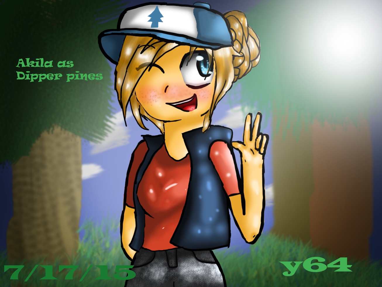 Akila as Dipper Pines.