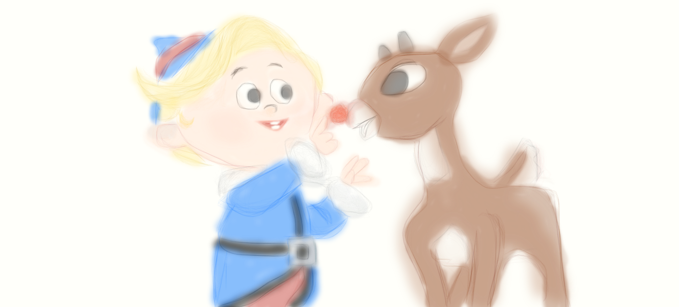 Rudolph and Hermey by musicmermaid on DeviantArt