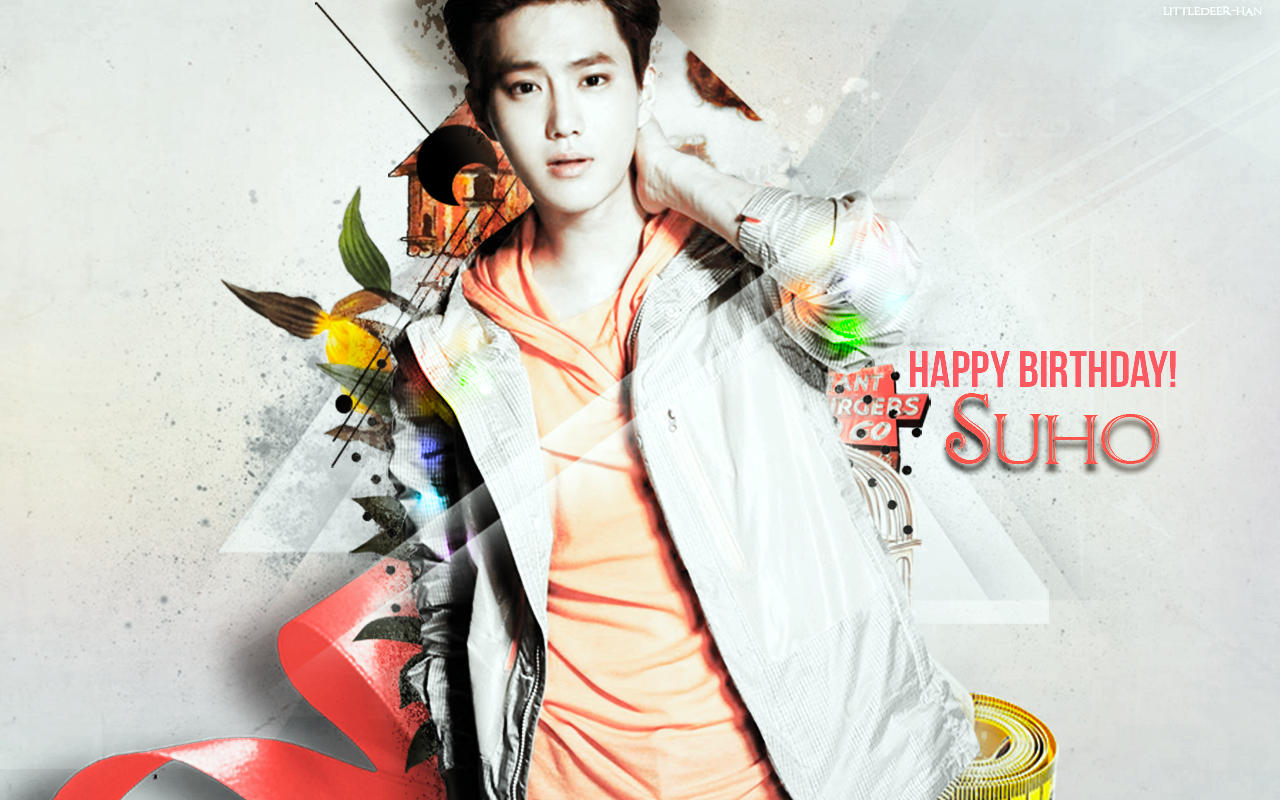 [PSD FILE/STOCK] Suho B'day