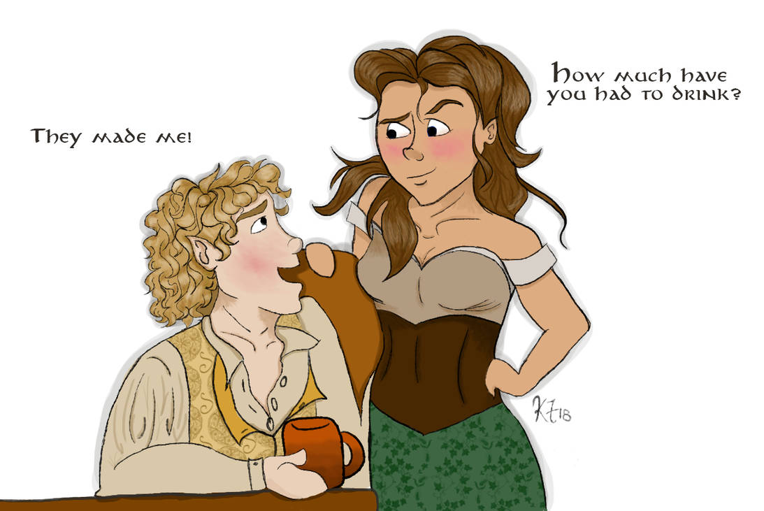 Art Trade Merry Brandybuck and Lila by KendallsDoodles on DeviantArt