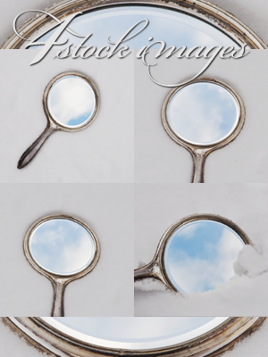 4 stock images - mirror