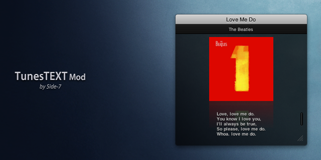 TunesTEXT Mod