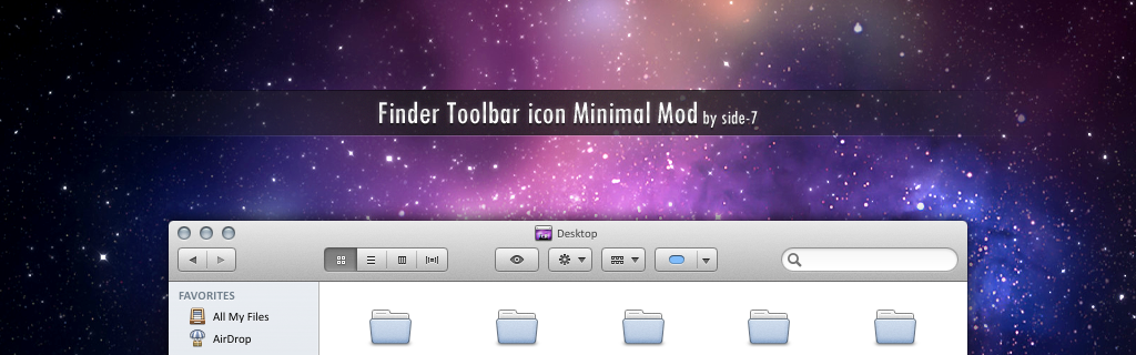 Finder Toolbar icon Minimal Mod