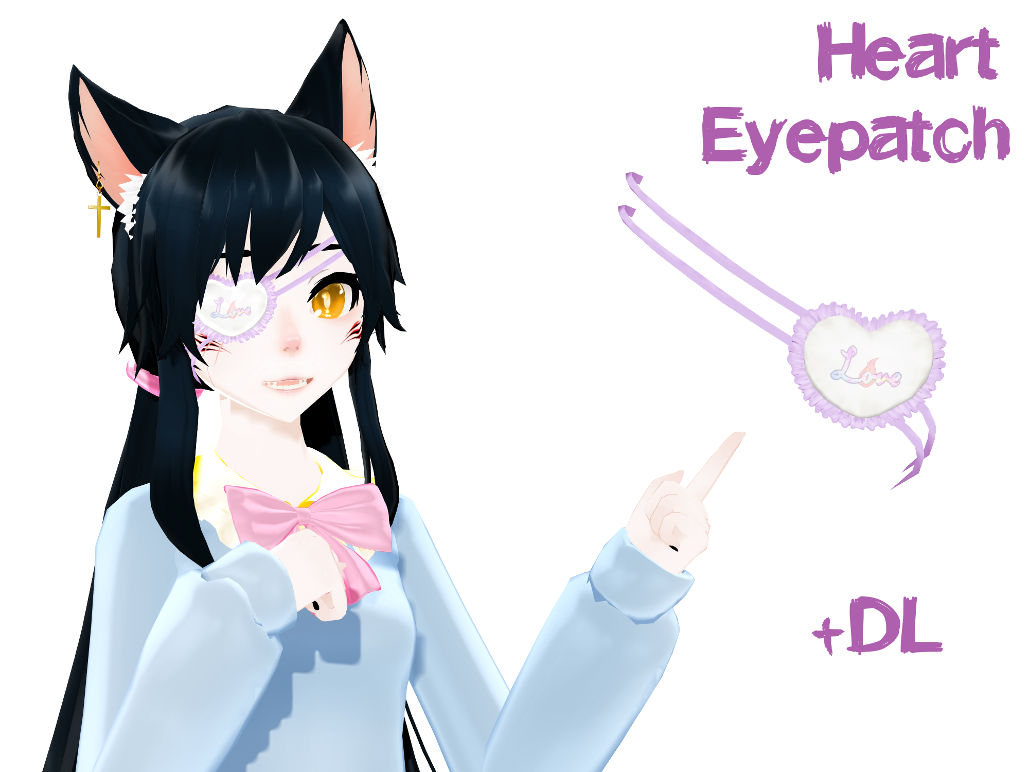 [MMD] Heart Eyepatch (+Download) by traineeCross on DeviantArt